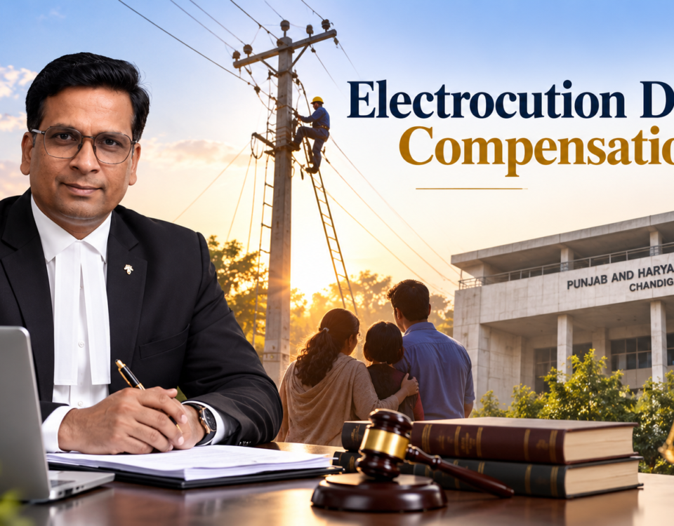 Electrocution death compensation Punjab Haryana High Court – Advocate Vikram Singh, Chandigarh